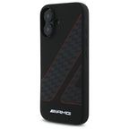 AMG Checkered Flag MagSafe dėklas iPhone 16 – juodas