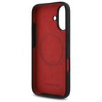 AMG Checkered Flag MagSafe dėklas iPhone 16 – juodas