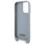 BMW M Edition Carbon Stripe & Strap dėklas iPhone 16 – pilkas