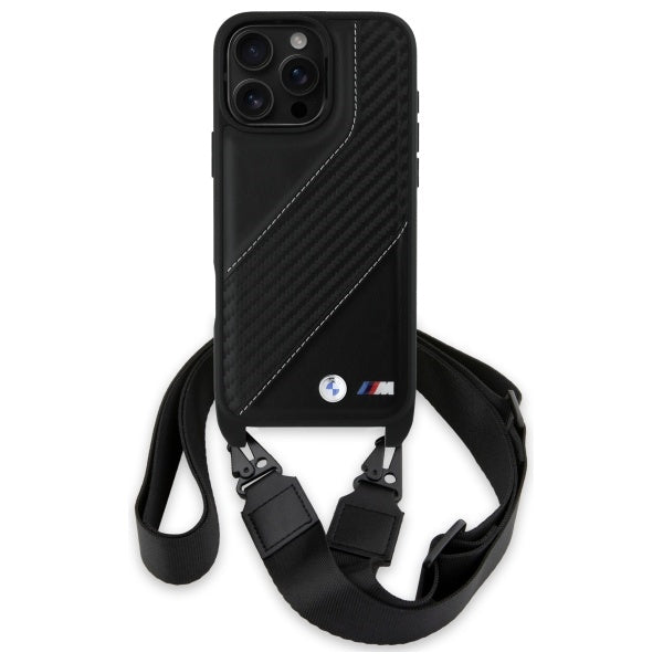 BMW M Edition dėklas iPhone 16 Pro Max – juodas