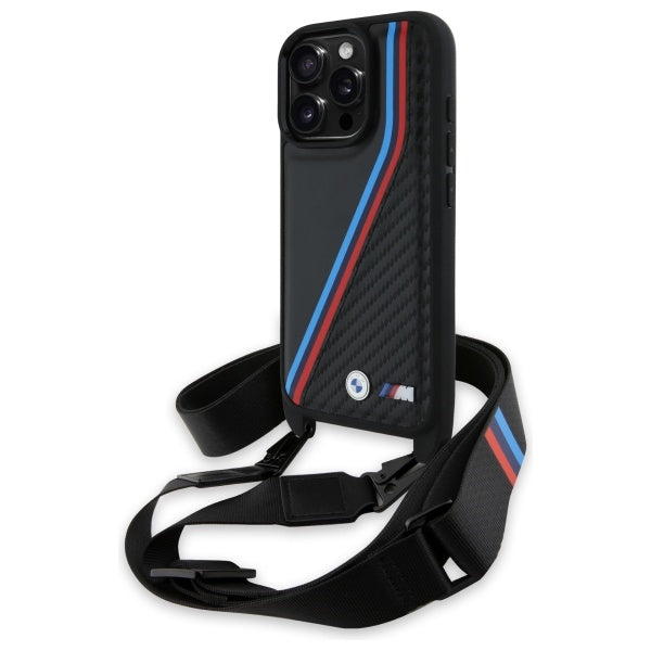 BMW M Edition Carbon dėklas iPhone 16 Pro Max – juodas