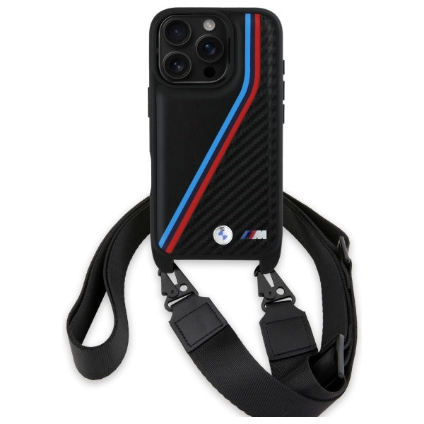 BMW M Edition Carbon dėklas iPhone 16 Pro Max – juodas