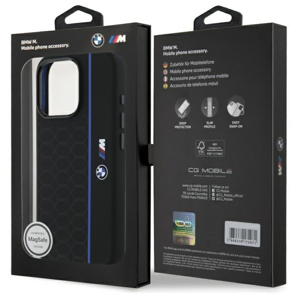 BMW MagSafe dėklas iPhone 16 Pro – juodas