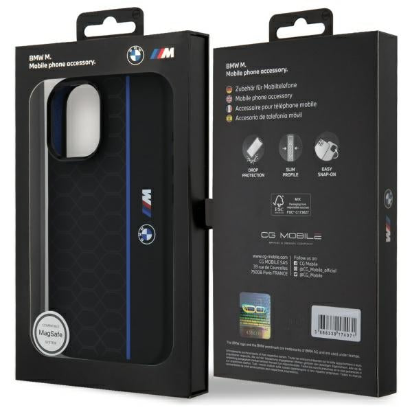 BMW MagSafe dėklas iPhone 16 6.1 – juodas