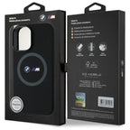 BMW M silikoninis MagSafe dėklas iPhone 16 – juodas