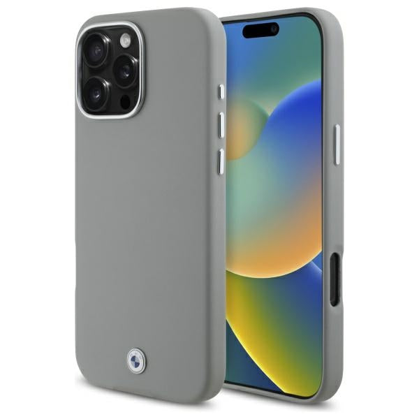 BMW MagSafe dėklas iPhone 16 Pro Max – pilkas