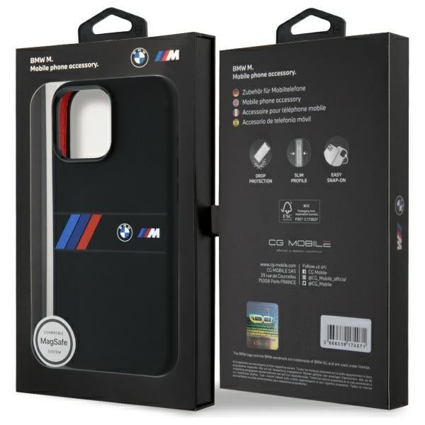 BMW MagSafe dėklas iPhone 16 Pro Max – juodas