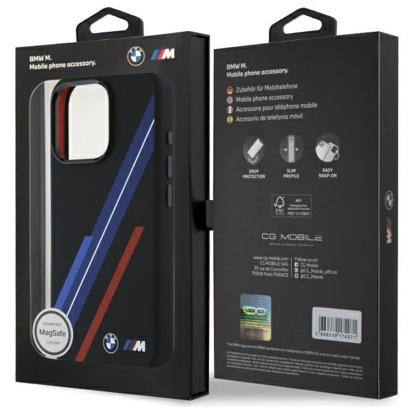 BMW MagSafe dėklas iPhone 16 Pro Max – juodas