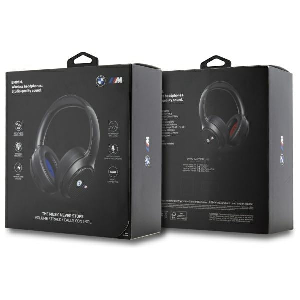 BMW Encmetal Logos Bluetooth ANC ausinės ant ausinių – juodos