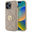 DKNY pikotas dėklas iPhone 14 Pro – smėlio spalvos