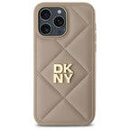 DKNY pikotas dėklas iPhone 14 Pro – smėlio spalvos