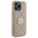 DKNY pikotas dėklas iPhone 14 Pro – smėlio spalvos