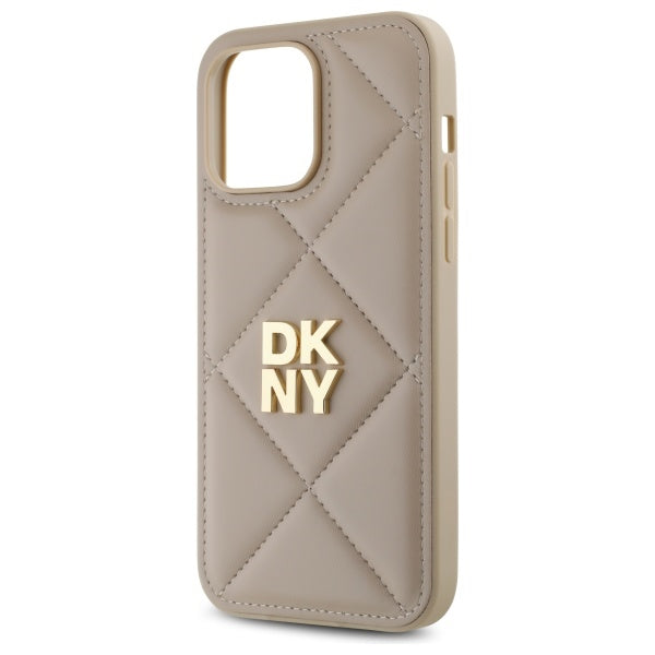 DKNY pikotas dėklas iPhone 14 Pro – smėlio spalvos