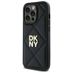 DKNY dygsniuotas dėklas iPhone 14 Pro – juodas