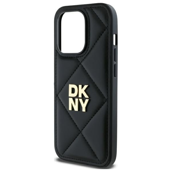 DKNY dygsniuotas dėklas iPhone 14 Pro – juodas