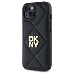 DKNY dygsniuotas dėklas iPhone 14 – juodas -- iPhone 14
