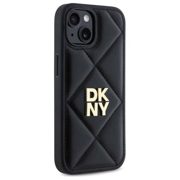 DKNY dygsniuotas dėklas iPhone 14 – juodas -- iPhone 14