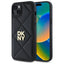 DKNY Quilted Stack Logo dėklas iPhone 15 Plus – juodas