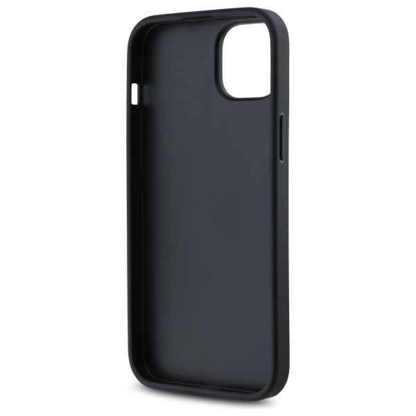 DKNY Quilted Stack Logo dėklas iPhone 15 Plus – juodas