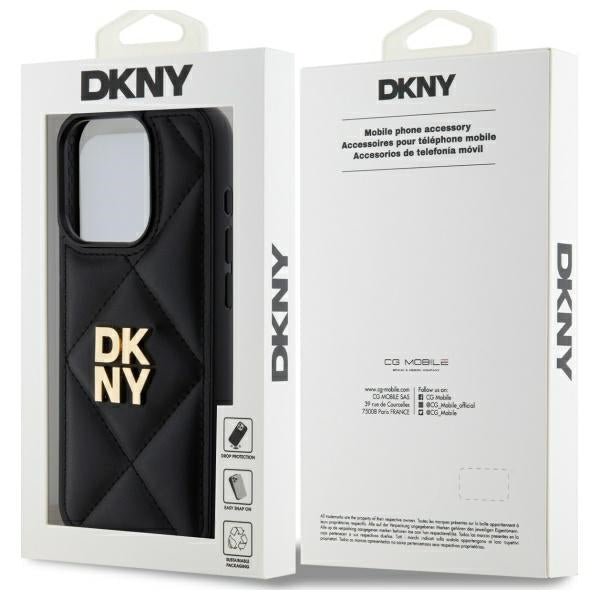 DKNY dėklas iPhone 15 Pro Max – juodas