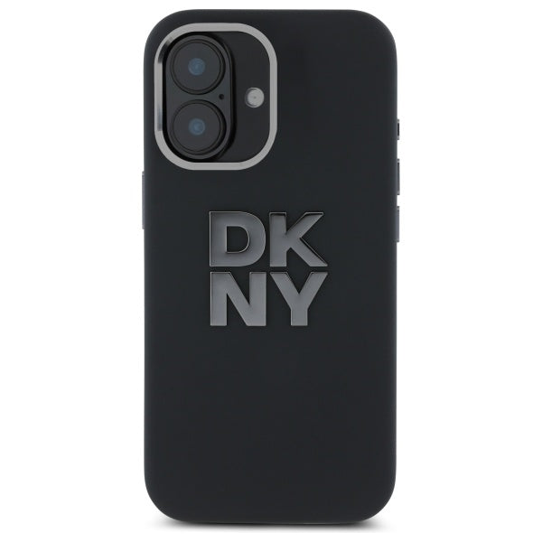 DKNY silikoninis dėklas iPhone 16 (6,1") – juodas