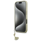 Guess 4G Charms dėklas iPhone 16 Plus – juodas
