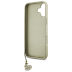Guess 4G Charms dėklas iPhone 16 – rudas