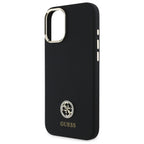 Guess silikoninis dėklas iPhone 16 – juodas