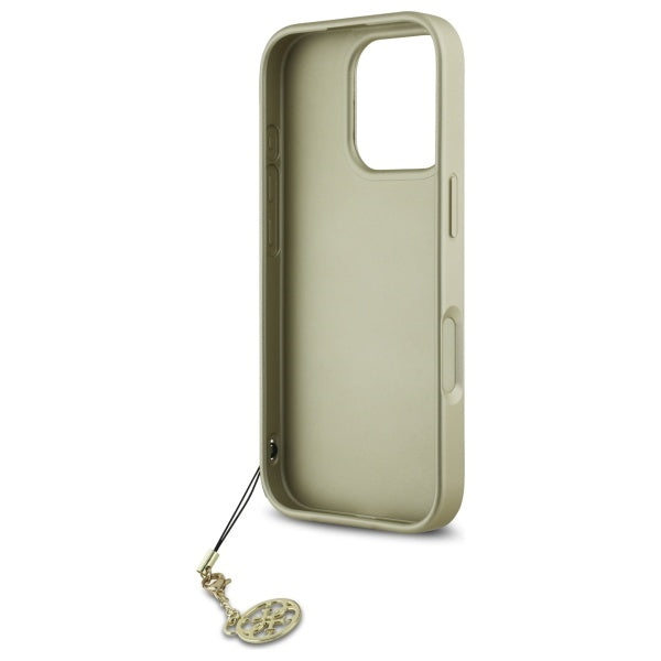 Guess 4G Charms dėklas iPhone 16 Pro Max – juodas