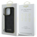 Guess 4G Charms dėklas iPhone 16 Pro Max – juodas