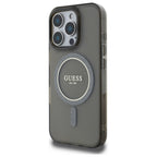 Guess MagSafe dėklas iPhone 16 Pro – juodas