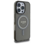 Guess MagSafe dėklas iPhone 16 Pro – juodas