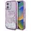 Hello Kitty Liquid Glitter dėklas iPhone 16 – violetinis