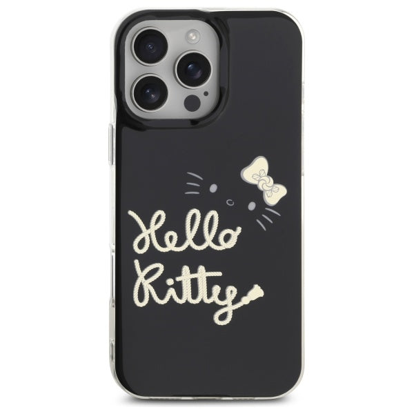 Hello Kitty MagSafe dėklas iPhone 16 Pro Max – juodas