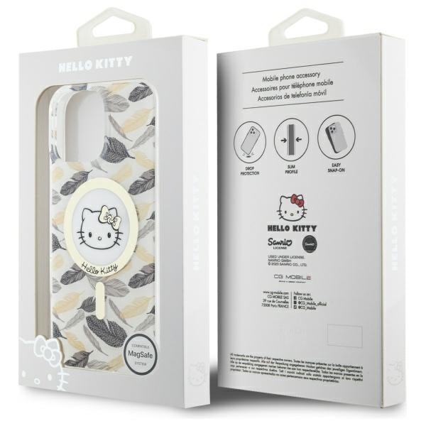 Hello Kitty MagSafe dėklas iPhone 16 Pro Max – baltas