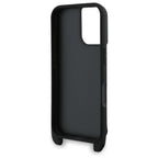 Karl Lagerfeld Saffiano dėklas iPhone 16 – juodas