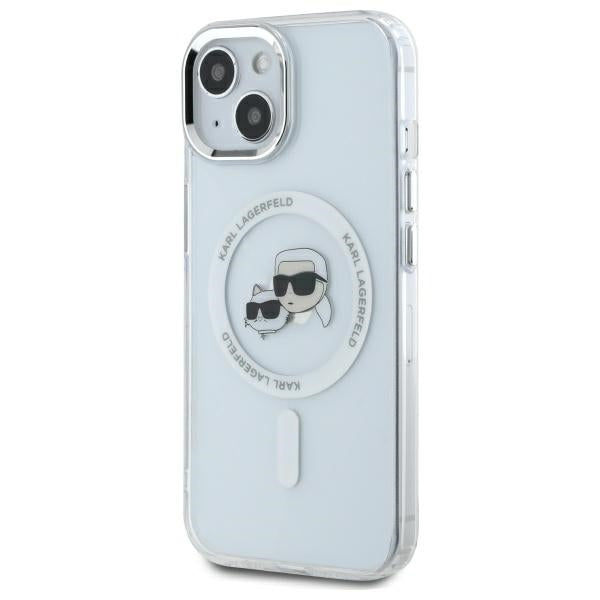 Karl Lagerfeld MagSafe dėklas iPhone 14 – baltas