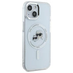 Karl Lagerfeld MagSafe dėklas iPhone 14 – baltas
