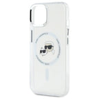 Karl Lagerfeld MagSafe dėklas iPhone 14 – baltas