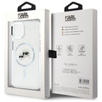 Karl Lagerfeld MagSafe dėklas iPhone 14 – baltas
