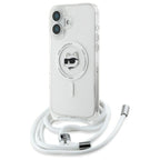 Karl Lagerfeld MagSafe dėklas iPhone 16 – skaidrus