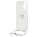 Karl Lagerfeld MagSafe dėklas iPhone 16 – skaidrus