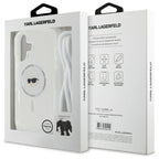 Karl Lagerfeld Crossbody MagSafe dėklas iPhone 16 – skaidrus