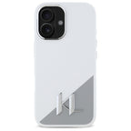 Karl Lagerfeld silikoninis MagSafe dėklas iPhone 16 – baltas