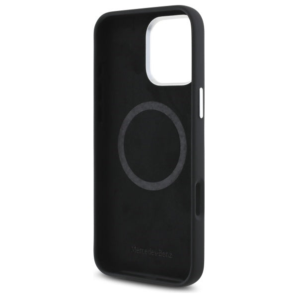 Mercedes-Benz MagSafe dėklas iPhone 16 Pro Max – juodas