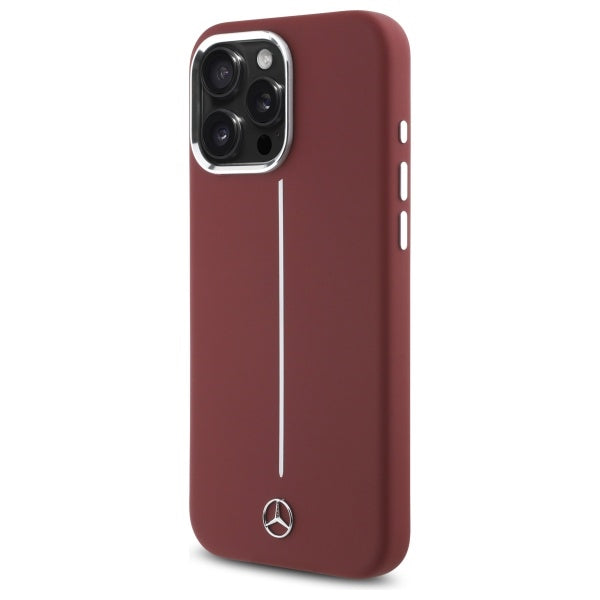 Mercedes MagSafe dėklas iPhone 16 Pro Max – raudonas