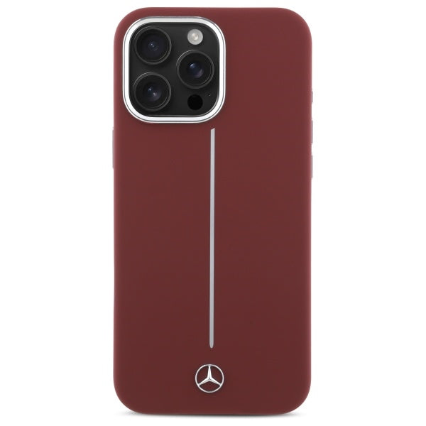 Mercedes MagSafe dėklas iPhone 16 Pro Max – raudonas