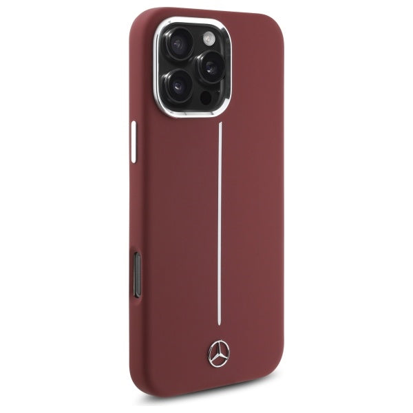 Mercedes MagSafe dėklas iPhone 16 Pro Max – raudonas