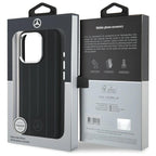 Mercedes silikoninis MagSafe dėklas iPhone 16 Pro Max – juodas