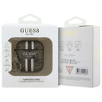 Guess AirPods 1/2 dėklas – rudas, 4G Stripes Charm